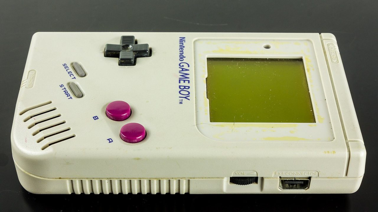 Original grey Nintendo Game Boy DMG-01 handheld