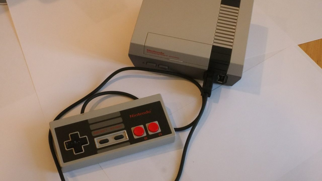 NES Classic Edition mini console with its controller