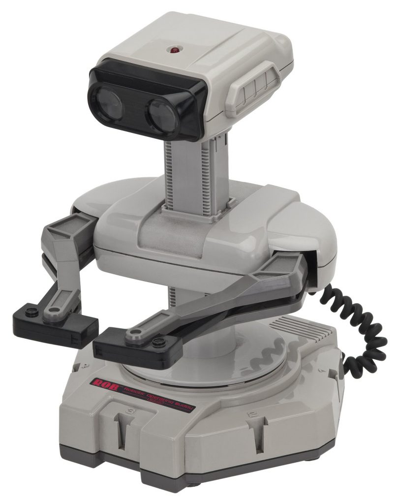 Grey R.O.B. Robotic Operating Buddy accessory for the NES